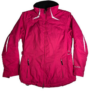 Obermeyer Ski Jacket Women's Pink Nylon Removable Hood Winter Outdoor - 8